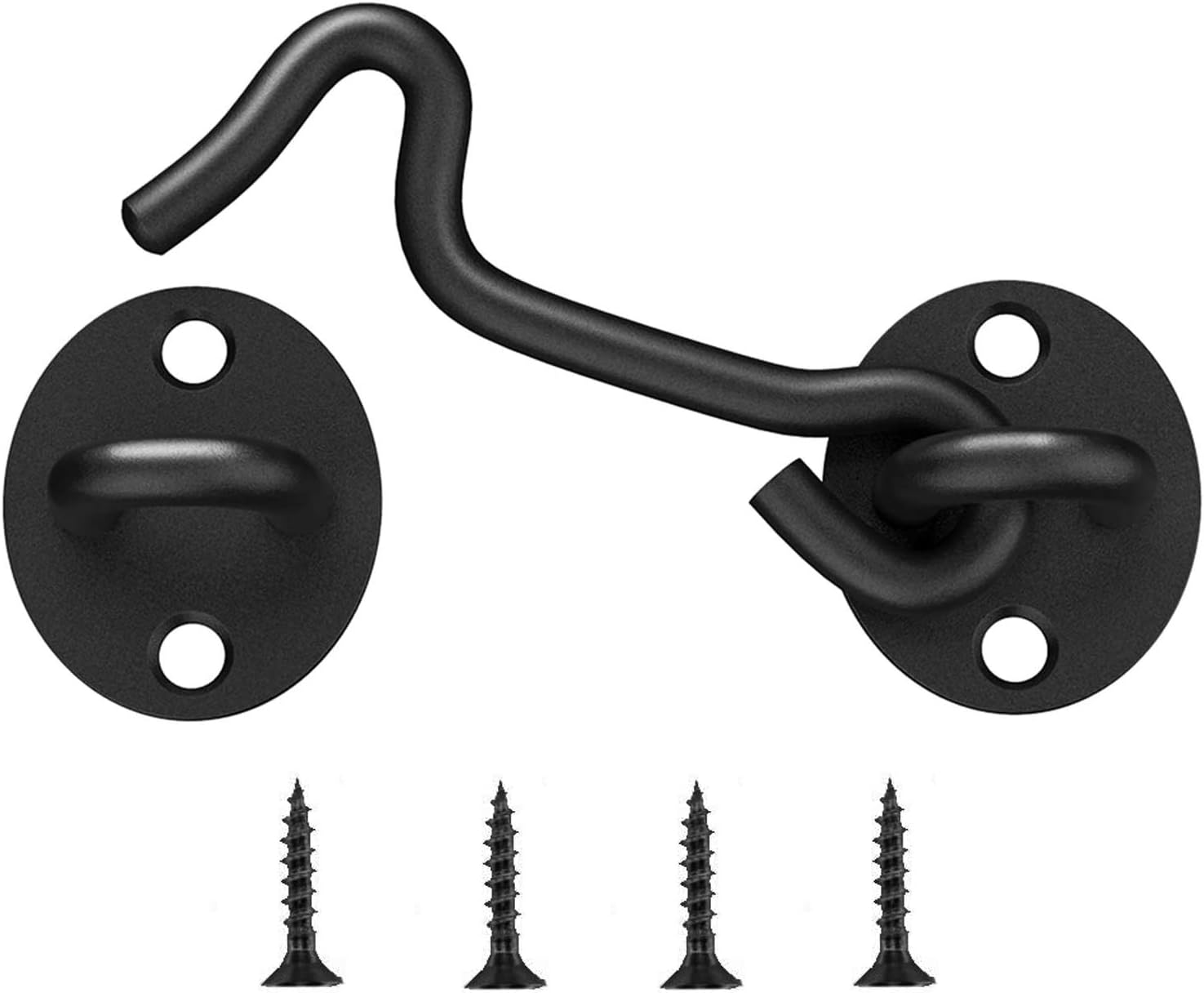 4” Privacy Hooks and Eye Latch Easy Lock for Barn Door,Gate