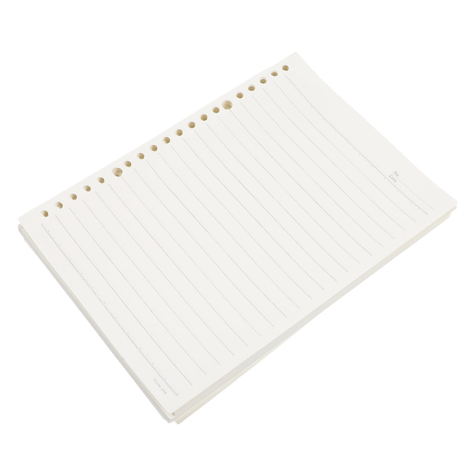 NUOBESTY 900Pcs Bloc-Notes Horizontal: en Vrac - Une Recharge de Feuilles Pratique Bloc-Notes de Remplacement Ligné Recharges Cahiers Papier à Feuilles Mobiles: Style Insert Lâche Écriture