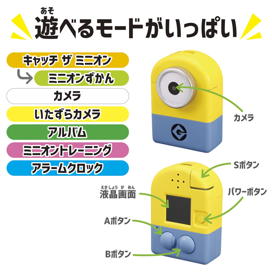 ミニオン　ホームカメラ minion mitsukete catchese camera minion : Amazon.sg: Toys