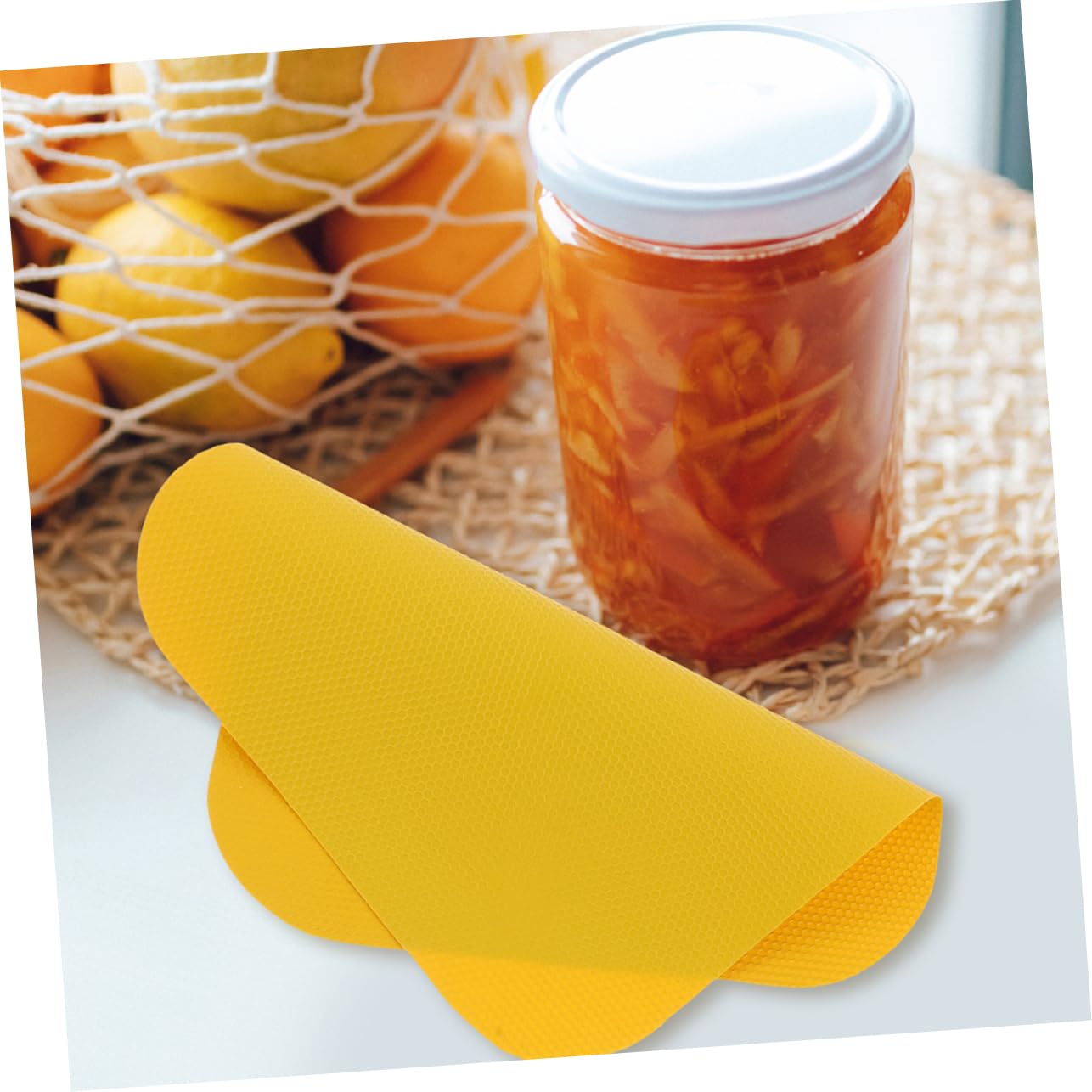 Alipis 5 Set Tappetini Antiscivolo Per Aprire Barattoli E Bottiglie Pad Gomma Per Apertura Coperchi Resistente Al Calore E All Aggressione Colori Blu E Giallo Per Cucina E Uso 9 Pezzi*5