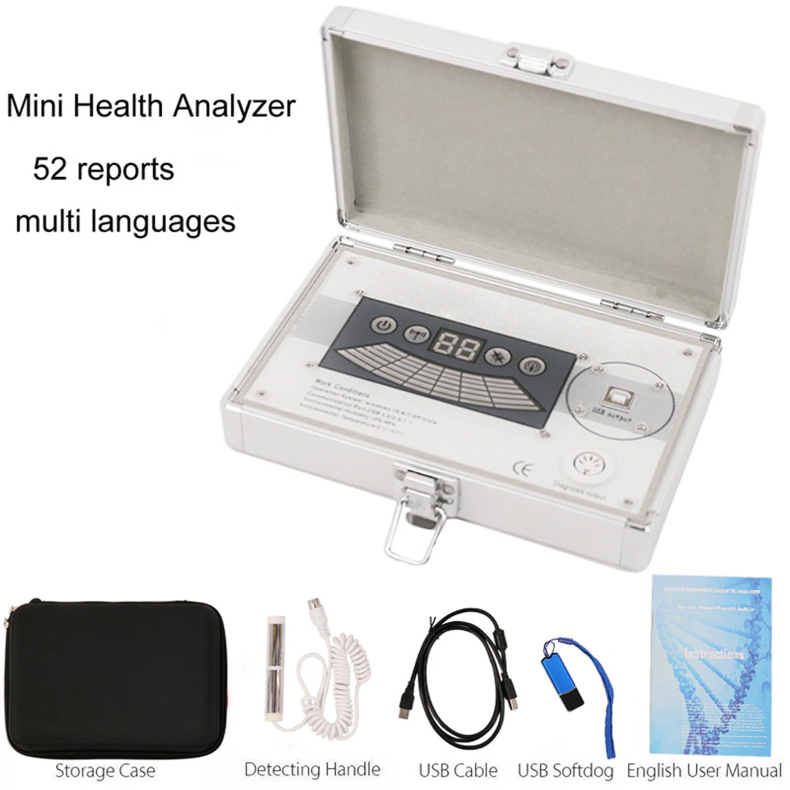 Quantum Magnet Resonanz Körper Analysegerät, Quanten-Gesundheitsanalysator, Ganzkörper-3D-Scan-Quantenanalysator für Gesundheitsanalyse, Mehrere Sprachen Verfügbar