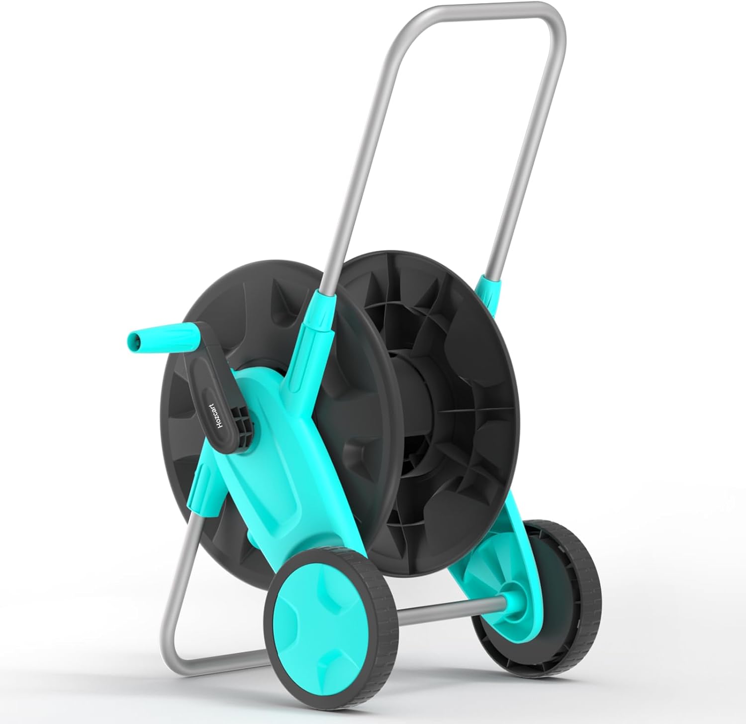 Portable Garden Hose Reel Cart, Hold Up to 75-100 Ft of 5/8 Inch Hose,Garden Water Pipe Holders Mobile Tools with 2 Wheels for Outside Hose Storage Blue 5/8 75FT-100FT