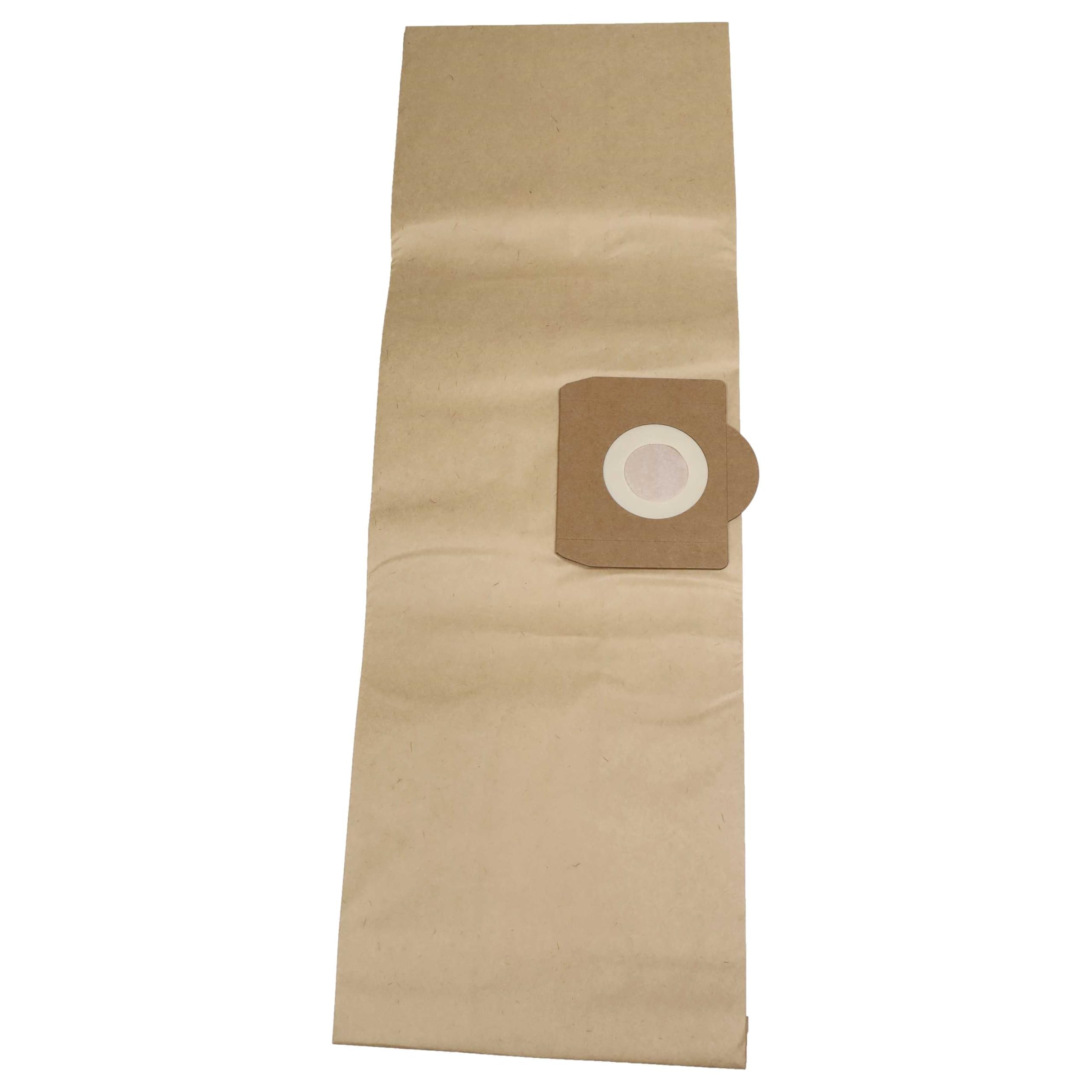 vhbw 100 worków do odkurzacza kompatybilnych z FIF NTS 30, 20, 3000 (R), 3000 odkurzaczy – pojemność 20 l 45 cm x 20 cm, brązowy