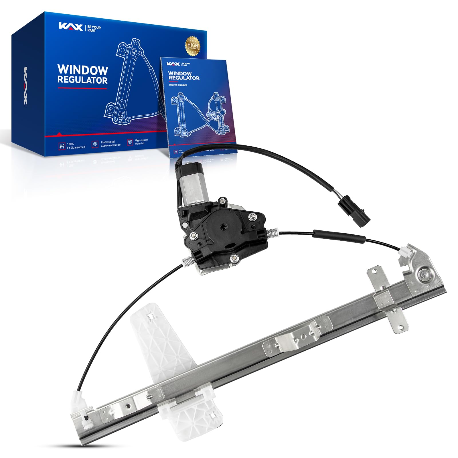 KAX 741-557 Power Window Regulator with Motor Compatible with Grand Cherokee Front Right Passenger Side Window Lifter