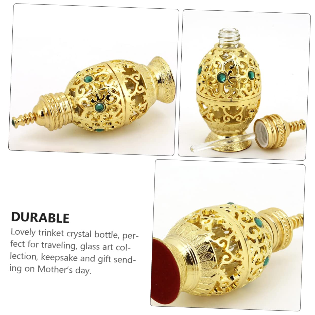 FRCOLOR 3stücke Nachfüllbare Parfümflasche Im Ananas-design Leere Glasflasche Für Ätherische Öle Parfüm Und Flüssigkeiten Leicht Und Tragbar Für Und Aromatherapie