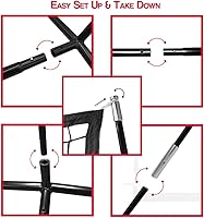 Vista 4 de Hit Run Steal Heavy Duty Softball & Baseball Net with Carrying Bag - Perfect Hitting Net for Your Batting and Pitching Practices