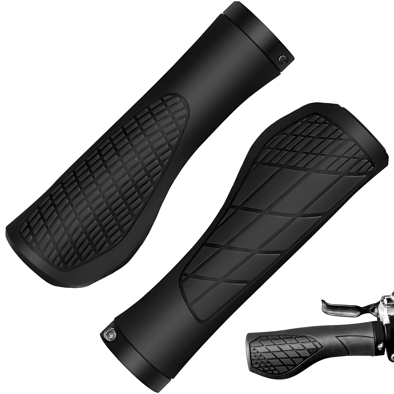 fahrradgriffe mit ballenauflage 1 Paar Ergonomisch für 22,2mm Lenker Farbe:silver Kalkhoff Impulse 8r, Gebrauchte AP