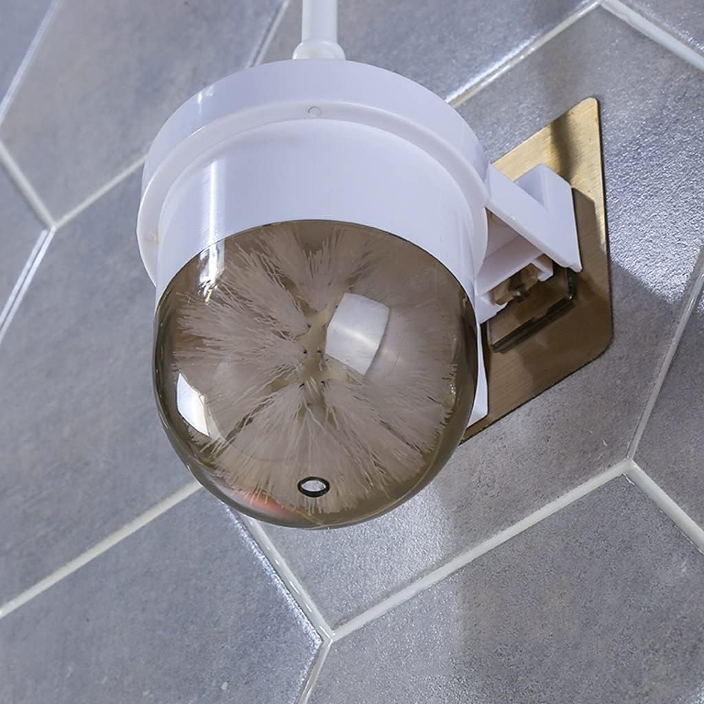 Toilet Brush Holder Toilet Brush Holder Household Wall-mounted Toilet Cleaning Brush Bathroom Toilets Soft Bristles 360° No Dead Angle Toilet Bowl Brush Set Toilet Brush Holders