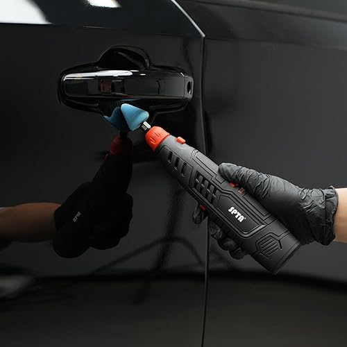 Miniatura 9 de SPTA - Herramienta giratoria inalámbrica, mini pulidora inalámbrica para automóvil, 36 unidades, batería de iones de litio de 12 V, IVT,