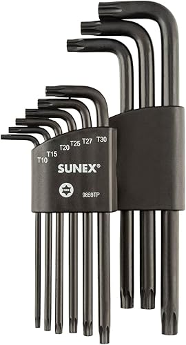Sunex 9859TP Juego de llaves magnetizadas Torx de brazo largo a prueba de manipulaciones 9859TP