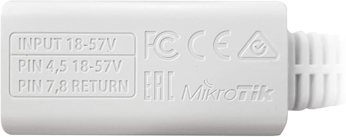 Mikrotik Gigabit Poe Injector Rbgpoe miniatura 2