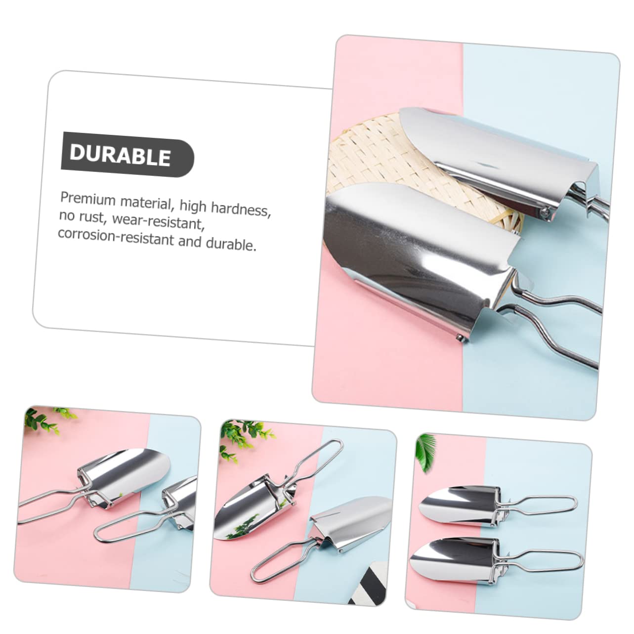 TOYANDONA 2 Sätze Faltbare Camping Schaufel Robuste Gartenwerkzeuge Für Outdoor Aktivitäten Mini Gartenschaufel Zum Graben Jäten Und Entfernen Von EIS Tragbar Und Leicht 2 Stücke * 2