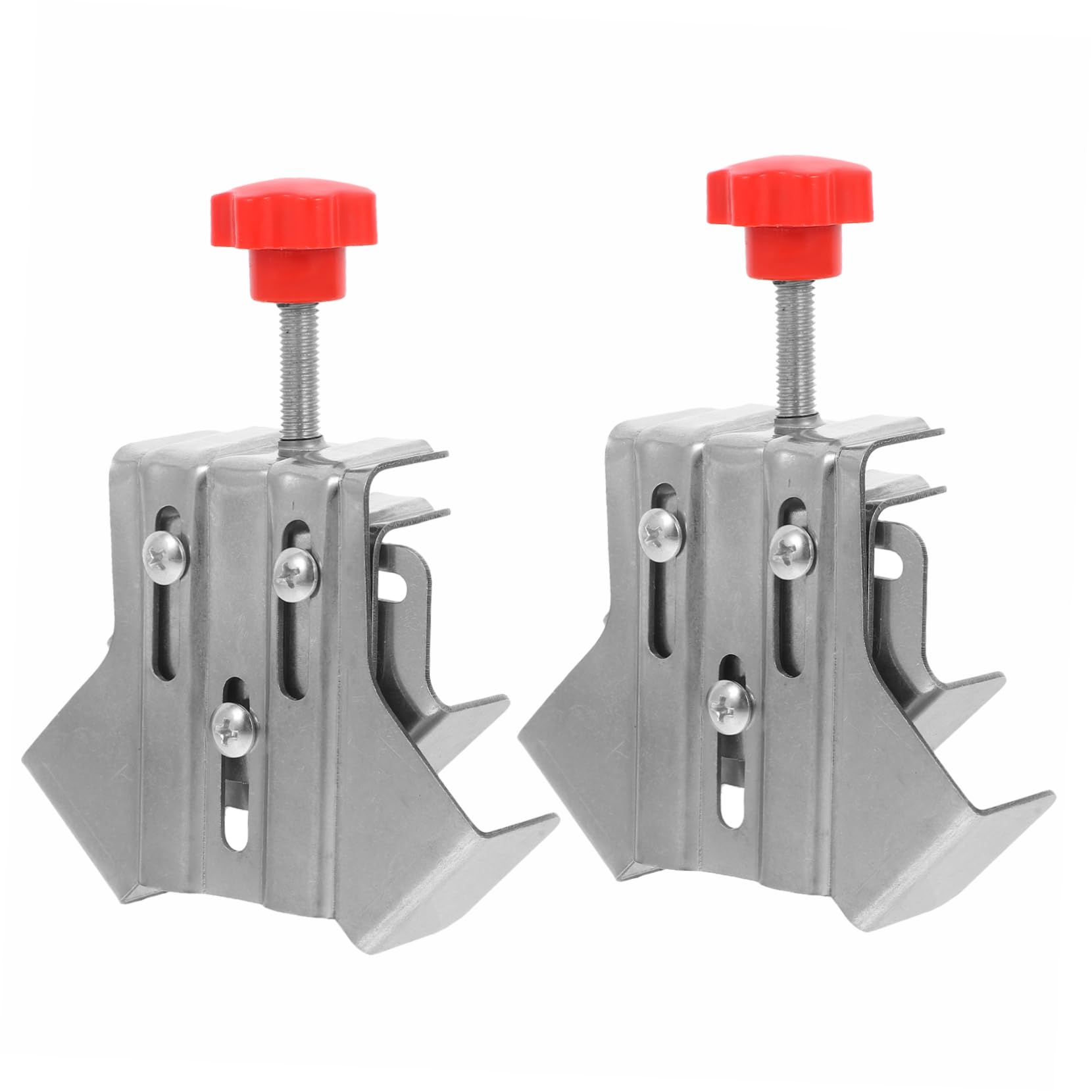 HAWILLOSCH Woodworking Right Angle Clamps 2pcs 90 Degree Angle Clamping Kit Precision Steel Clamps for Panel Corner Cabinet Easy to Use