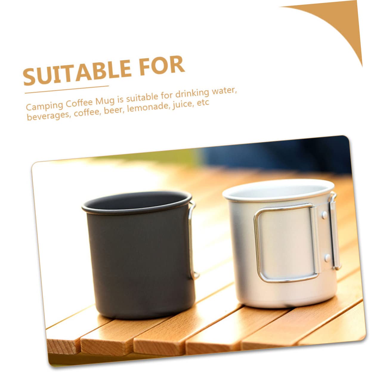 Toyvian 4piezas Taza De Camping Inoxidable Vaso Multifuncional Para Bebidas Para Actividades Al Aire y Picnic Fácil De Limpiar y Transportar