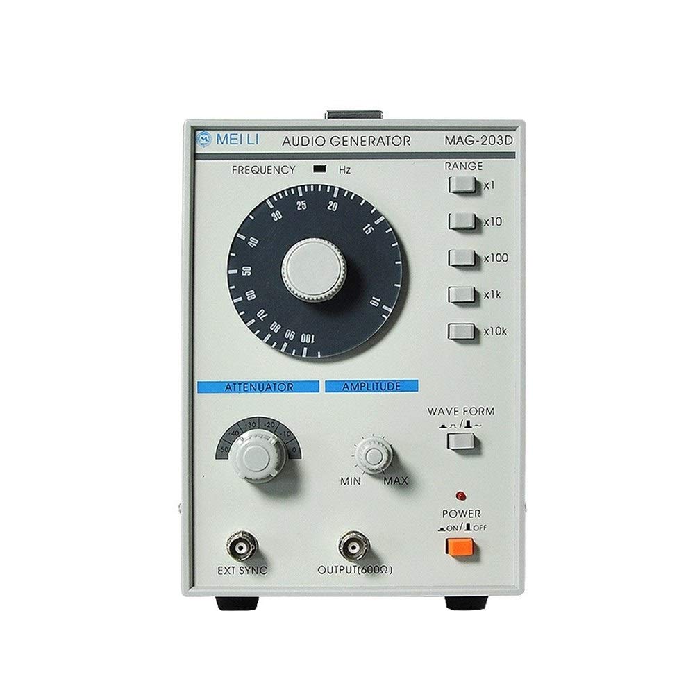 Función Generador de señal 10Hz-1MHz MAG-203D Forma de onda sinusoidal Baja distorsión Fuente de señal de audio Precisión y estabilidad(220V)