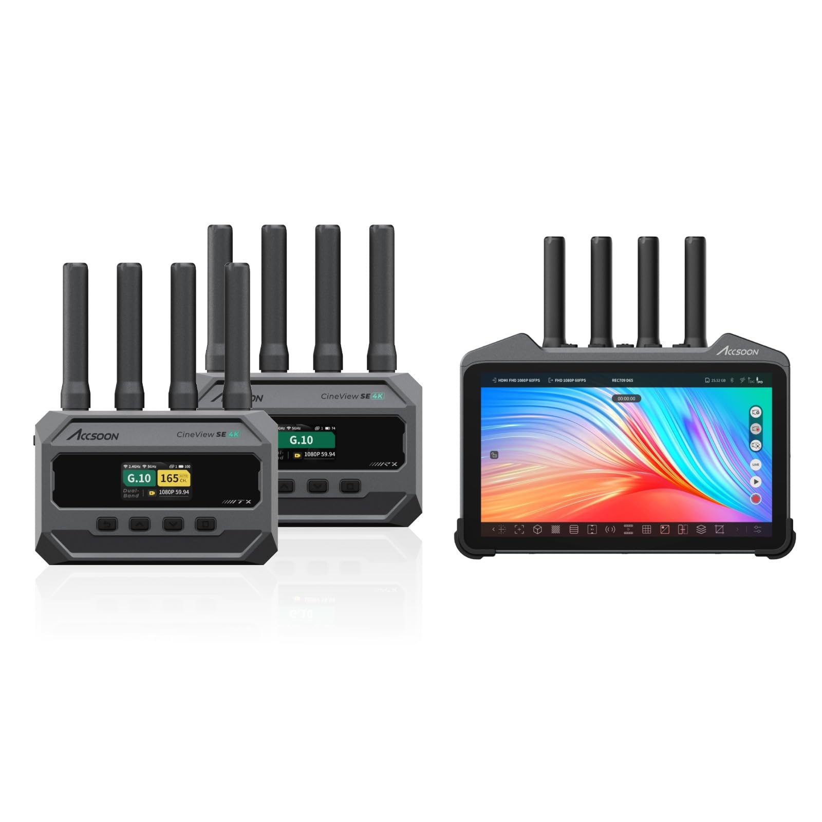Accsoon CineView M7 Pro and CineView SE 4K SDI/HDMI Transmitter&amp;Receiver&amp;Monitor Wireless Video Transmission System