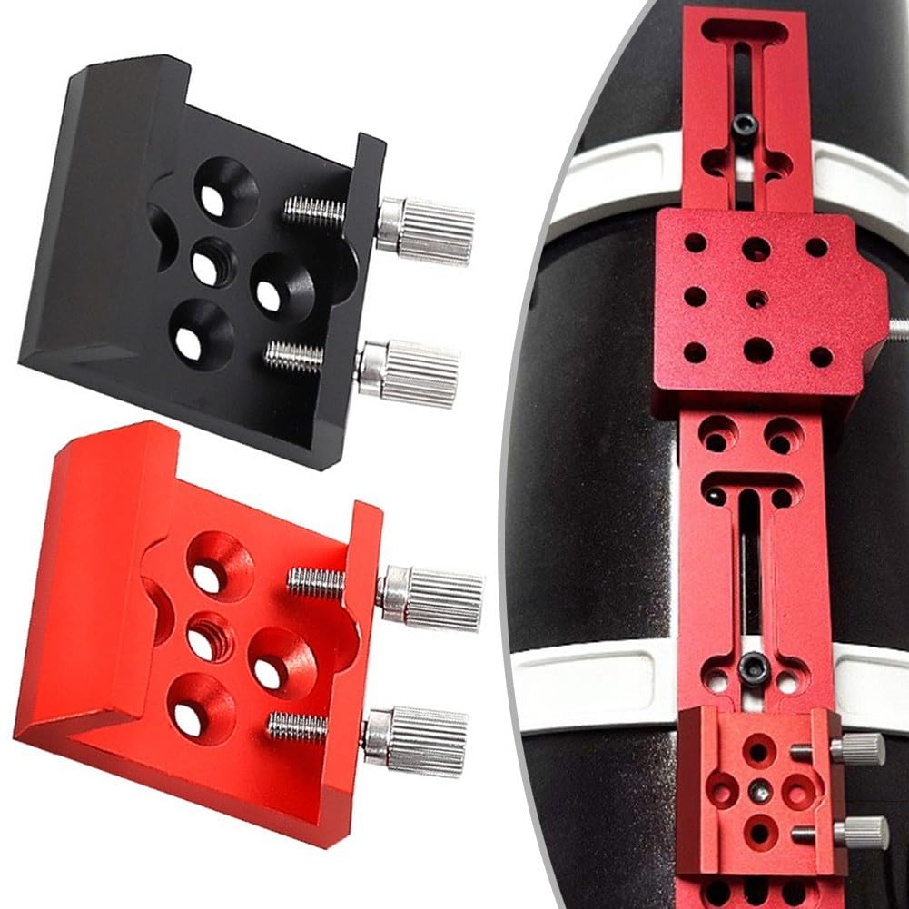 Schwalbenschwanzsockel mit 1/4-Zoll-Gewinde, für Sucherfernrohrhalterung, Schwalbenschwanzschlitzplatte, für Teleskop-Finder, Smartphone-Basis (rot)