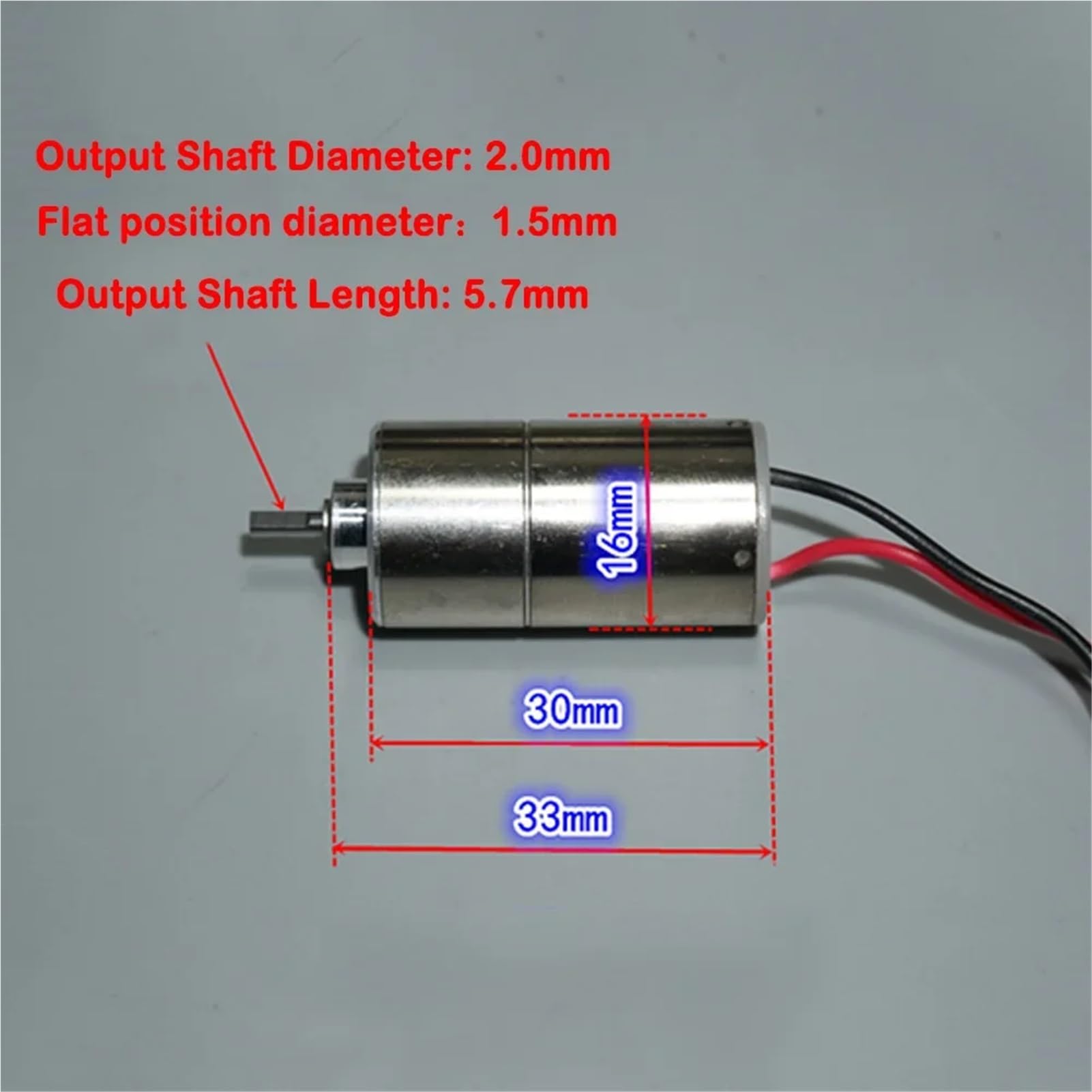 3/5/10 pezzi Micro Mini Motore Coreless Riduttore completamente in metallo 16 mm rotondo DC 3/3,7/5V 80 giri/min 125: 1 Silenzioso Parte di riparazione(10pcs)
