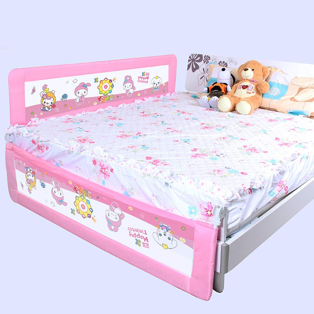 Parachoques de protección de Cama de barandilla de Cama para bebés, barandilla de Cama abatible de Malla Transpirable para niños pequeños barandilla de Cama anticaída, para bebés y