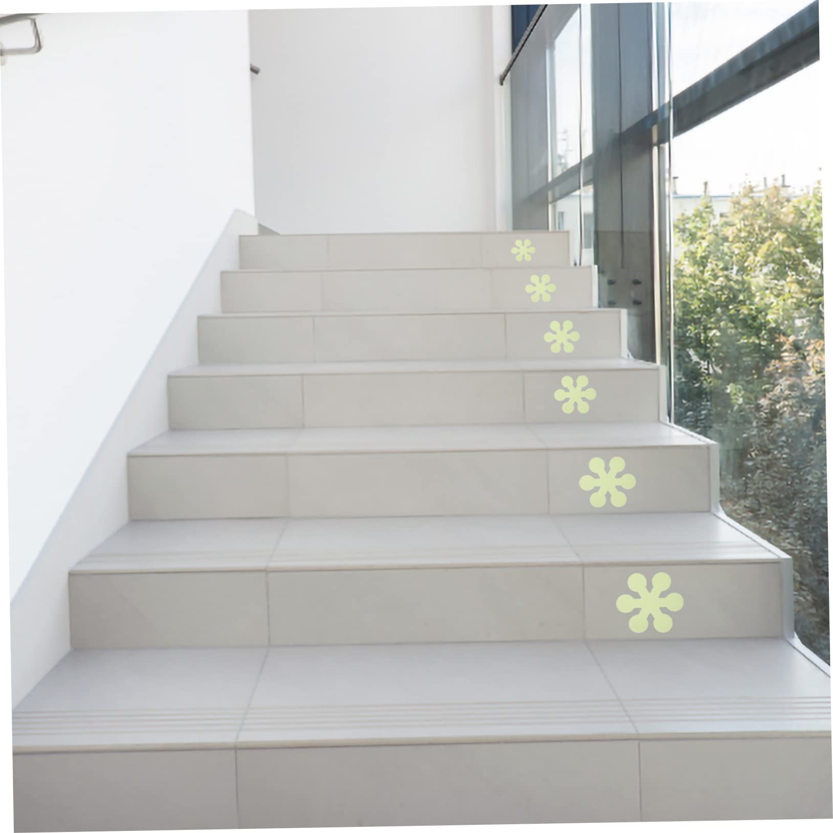 80piezas Cintas Antideslizantes Fluorescentes Reflectantes Para Escaleras De Seguridad Para Interiores y Exteriores Accesorios Para Baños Cocinas y