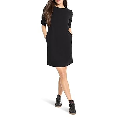 NIC+ZOE Ruched Elbow Sleeve Dress Women
