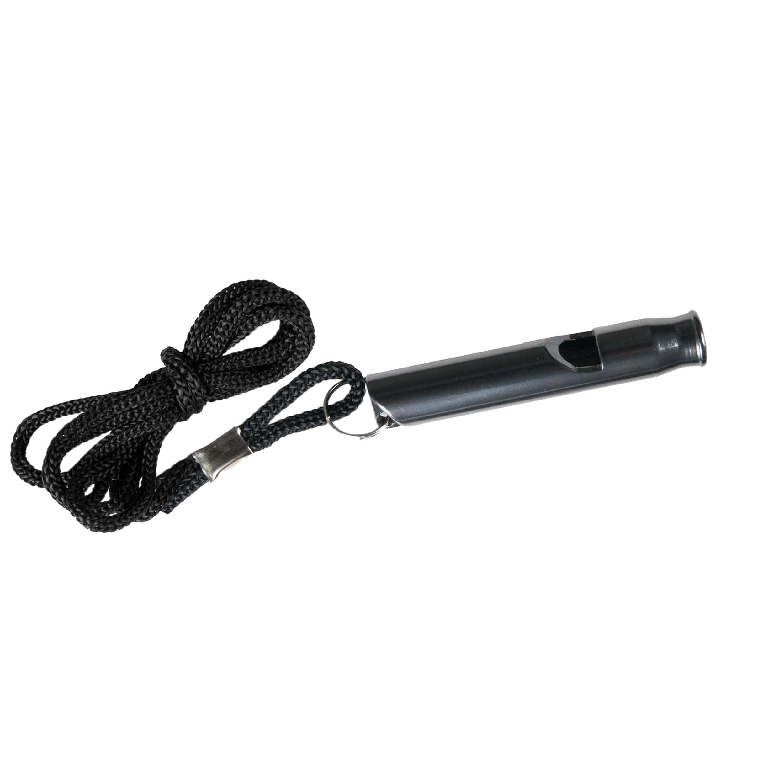 Silbato De Emergencia Helikon - Aluminio Negro (6.5cm, Alto Alcance)