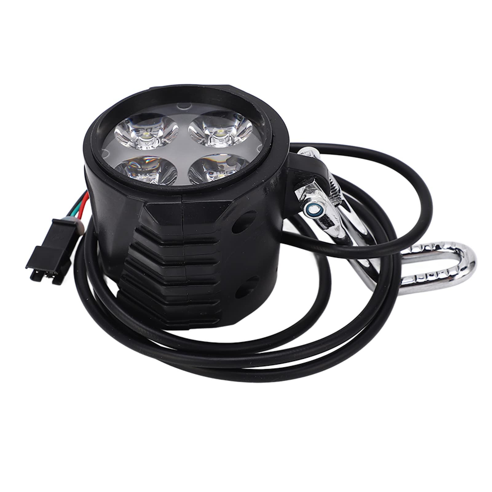 Faro Elettrico da 10 Pollici, 2 in 1 per Clacson per Bici per Accessori da Ciclismo Fanale Anteriore per Scooter Universale 12‑72V