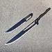 COSWOR Metal Anime Sword Two Piece Set Kurosaki's Zangetsu Dual Swords for Cosplay, Collection