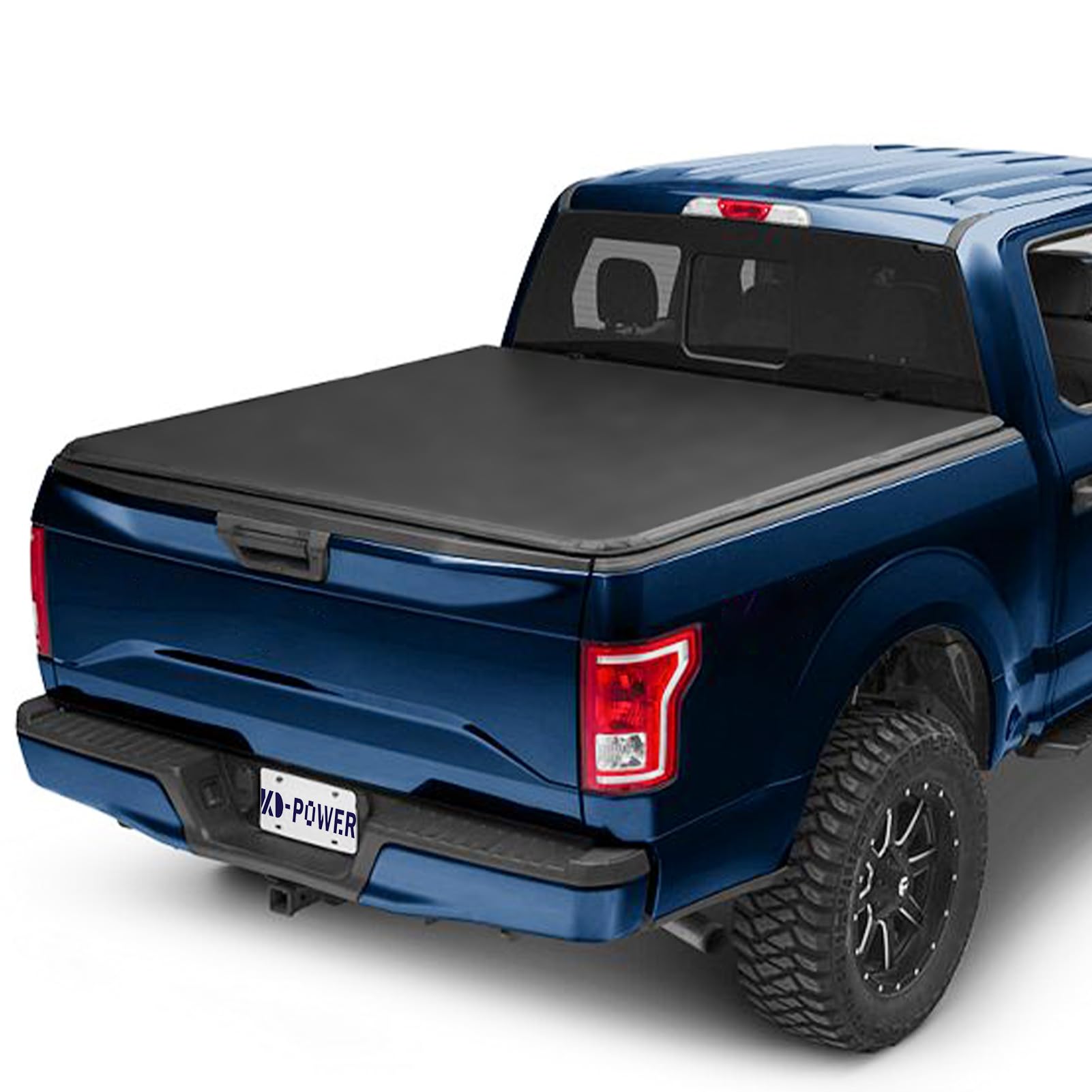 kd-power f150 5.5ft bed cover compatible with 2015-2026 ford f150 soft tri-fold truck bed tonneau cover