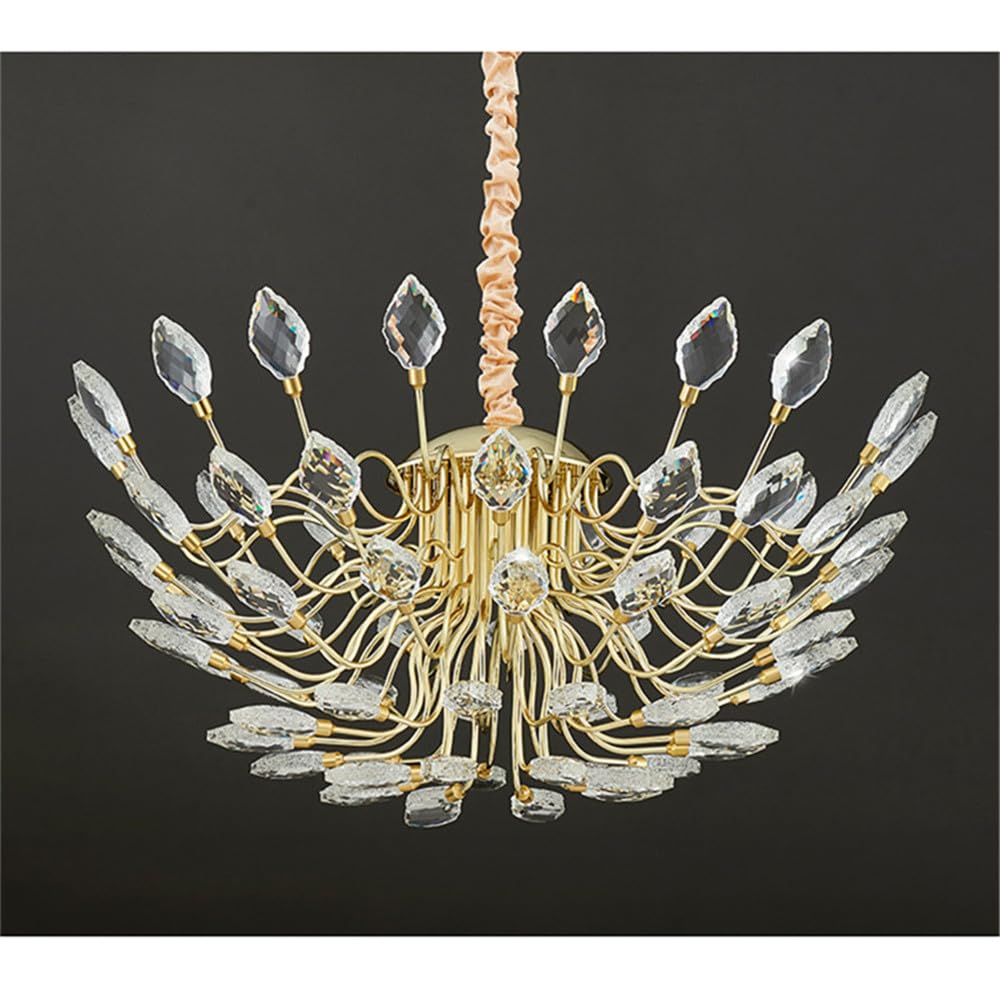 Lampadario di Lusso Contemporaneo in Cristallo con LED, Design alla Moda e Creativo per Soggiorno, Ristorante, Camera da Letto, Villa, Hotel, Salone di Bellezza, Scale, Duplex (C D