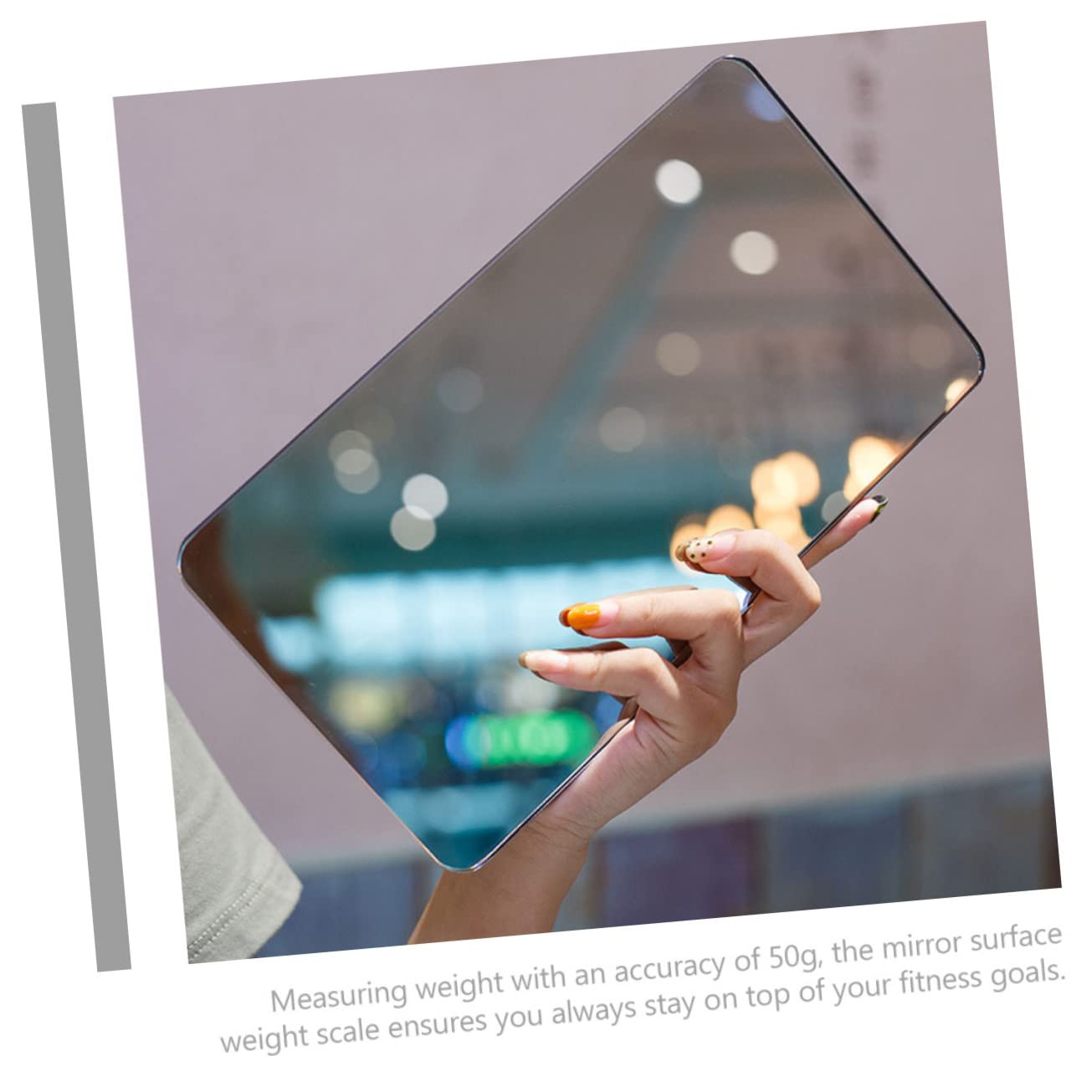 FRCOLOR Mirror Scale Weight Balance Scale Digital Weighing Machine Handheld Scale Jewelry Gram Scale Bathroom Scales for Weight Scale for Body Weight Mini Tools Food Scale Tempered Glass