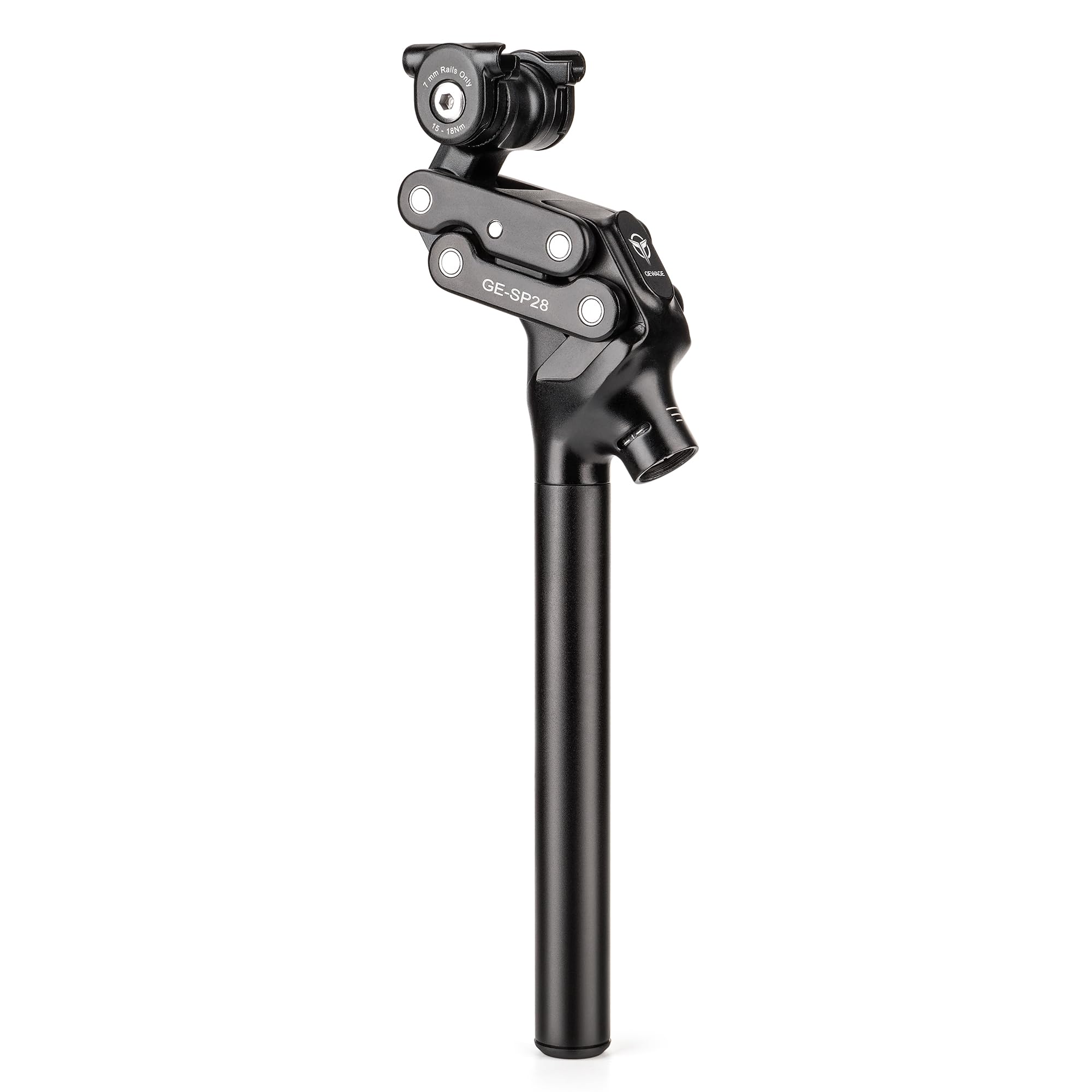 Photo 1 of Bike Suspension Seatpost- 27.2 / 30.9 / 31.6mm Shock-Absorber Bicycle Seat Post - Aluminum Alloy Four-Link Seat Tube for Mountain Road Bike Gravel, Hybrid, and E-Bikes (27.2)