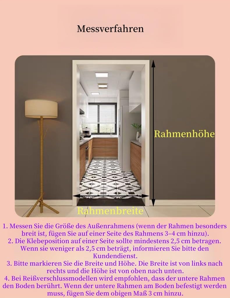 Haustiergitter ohne Bohren, Türnetz für Katzen und Hunde, mit Reißverschluss, Insektenschutz, Fluchtschutz, ideal für Wohnzimmer und Balkon, 95 cm x 200 cm, langlebig und einfach zu installieren