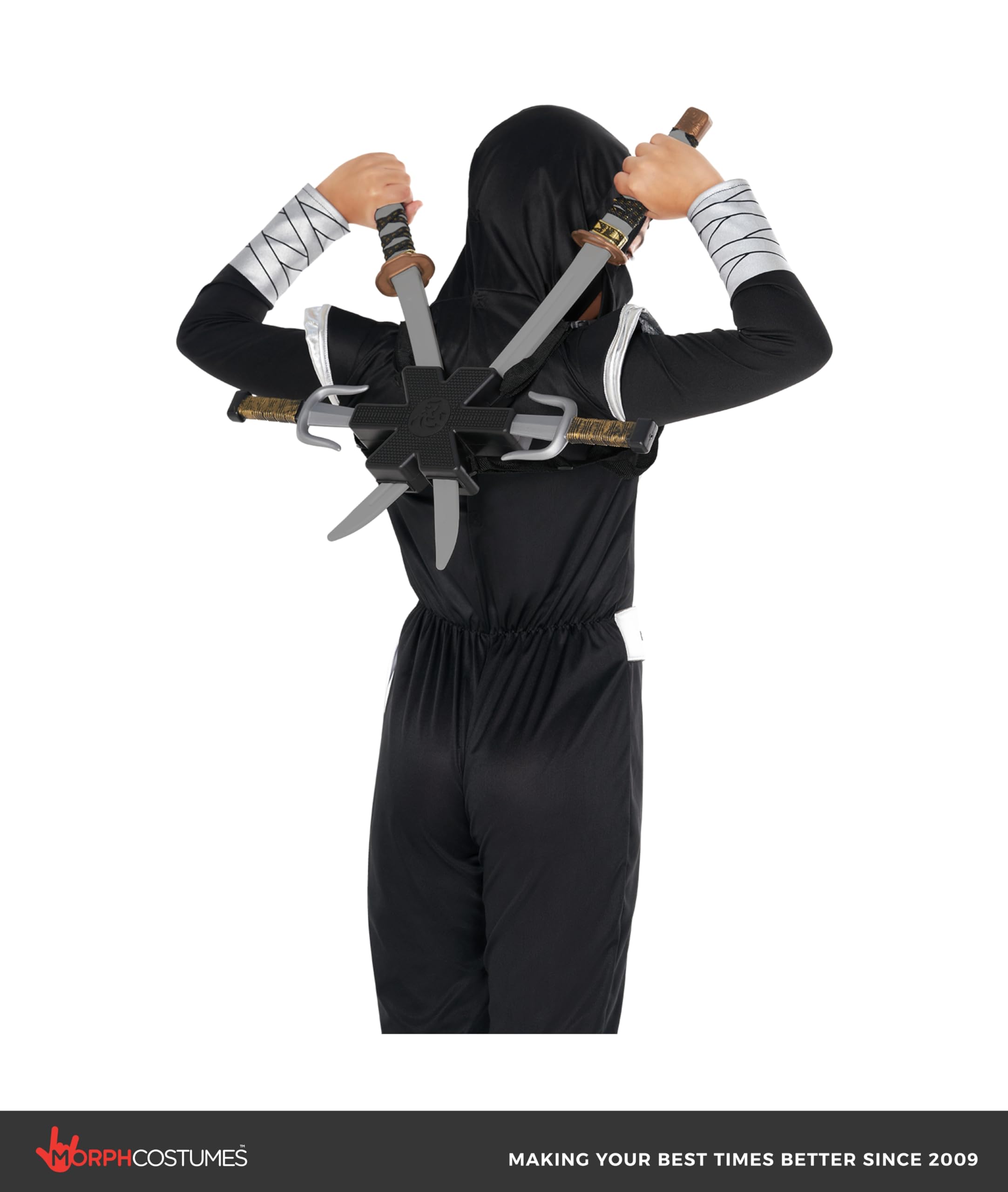 Morph Accessori Spada Ninja Giocattolo, Ninja Carnevale Bambino, Accessori Costume Carnevale Bambini