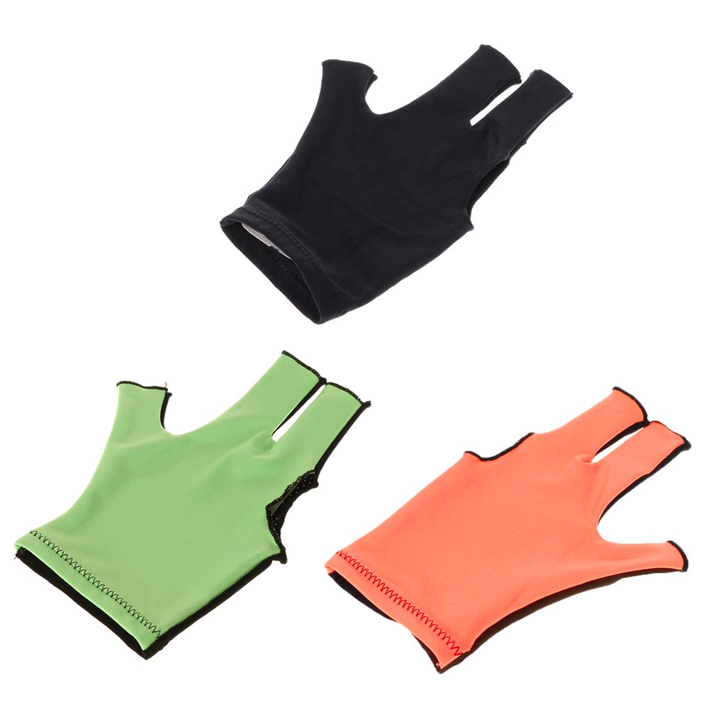 Indoor Billiard Gloves Pool Left Right Hand Gloves Universal 3 Fingers Cue Gloves Shooter Cue Sports Gloves For Adults