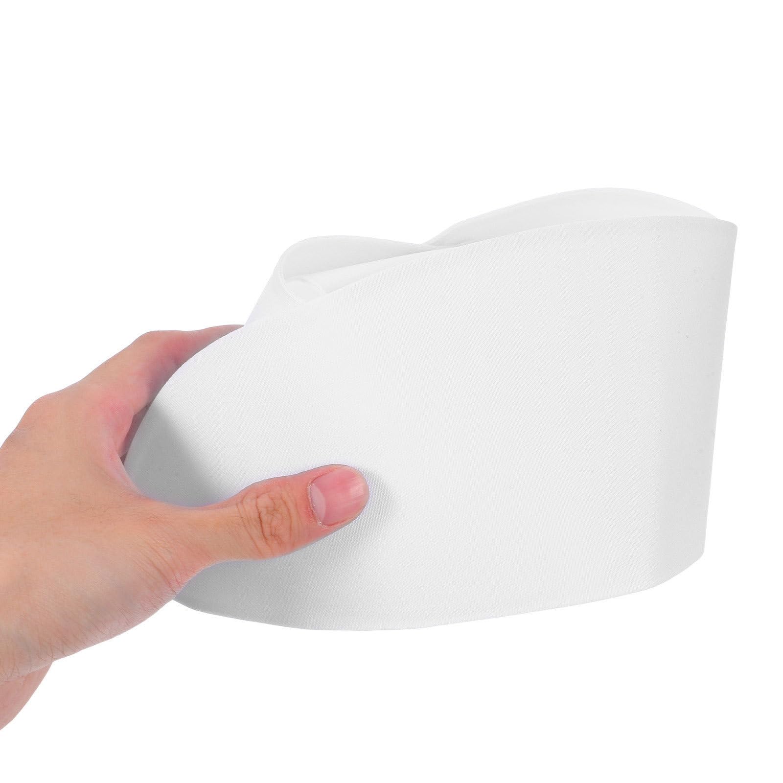 Tofficu 8 Piezas Gorro de Enfermera Blanco de Tela Cómodo y Fácil de Limpiar para Uso Diario y Ocasiones Profesionales Estilo Profesional de Salud para Mujeres
