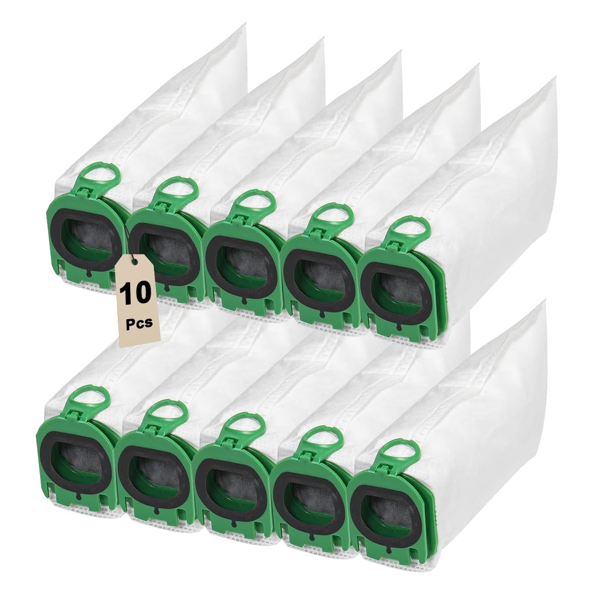 10 sacchetti per aspirapolvere Folletto VB100 VB 100 FP100 FP 100, accessori sacchetti per aspirapolvere Vorwerk Folletto VB100, 2 spazzole + 4 filtri + spazzola per la pulizia