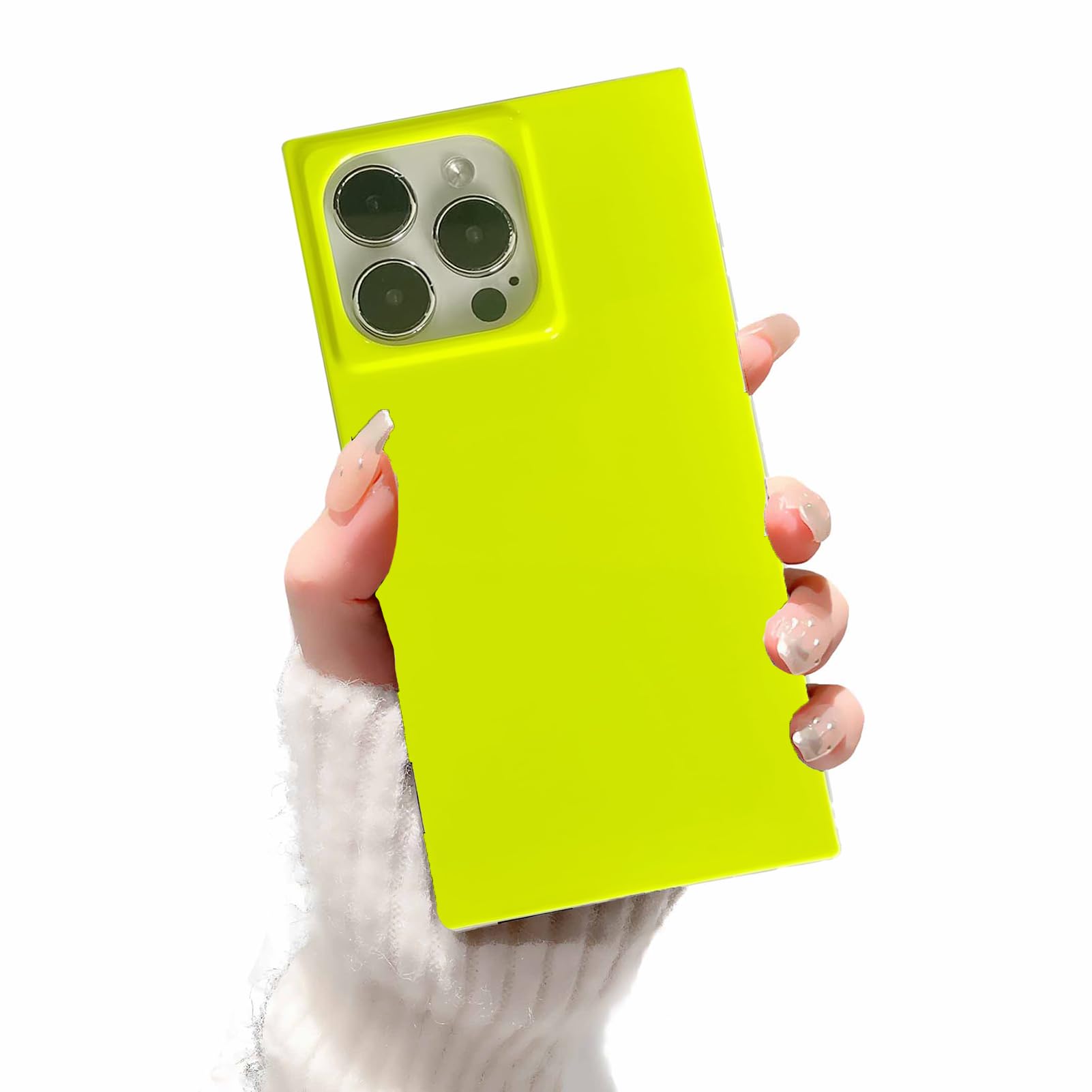 Amazon.com: Neon Yellow Rectangle Phone Case for iPhone 15 Pro Max