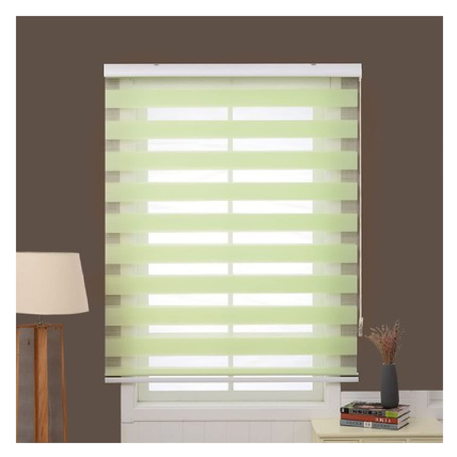 Cortinas de persianas de día y de noche para salones luminosos estores dobles zebra de 90cm