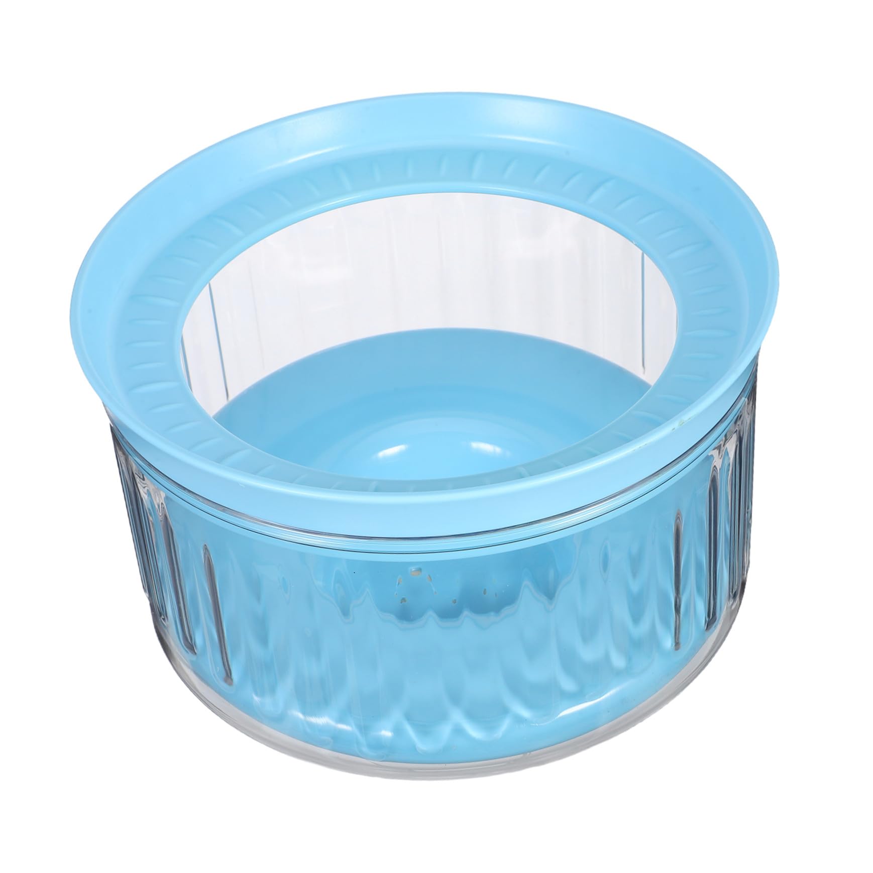 Wassernapf für Hunde Spritzsicherer Trinknapf mit Transparentem Design Auslaufsicherer Napf für Unterwegs Rutschfester Hundenapf mit Schwimmscheibe für Haustiere