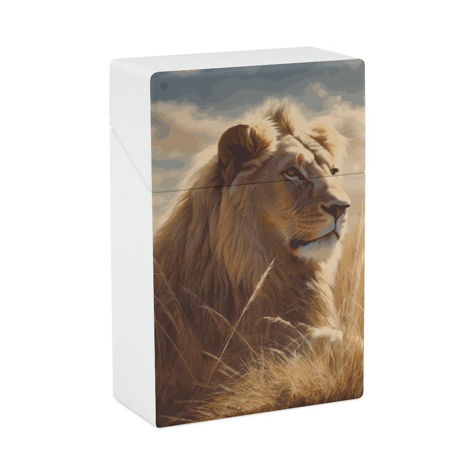Amazon.com: Cigarette Case Stylish Cigarette Box Holder Prairie Lion  Cigarettes Protective Cover Waterproof Cigarettes Holder Plastic Cigaret  Container for Men Women Smoker Gift : Health & Household