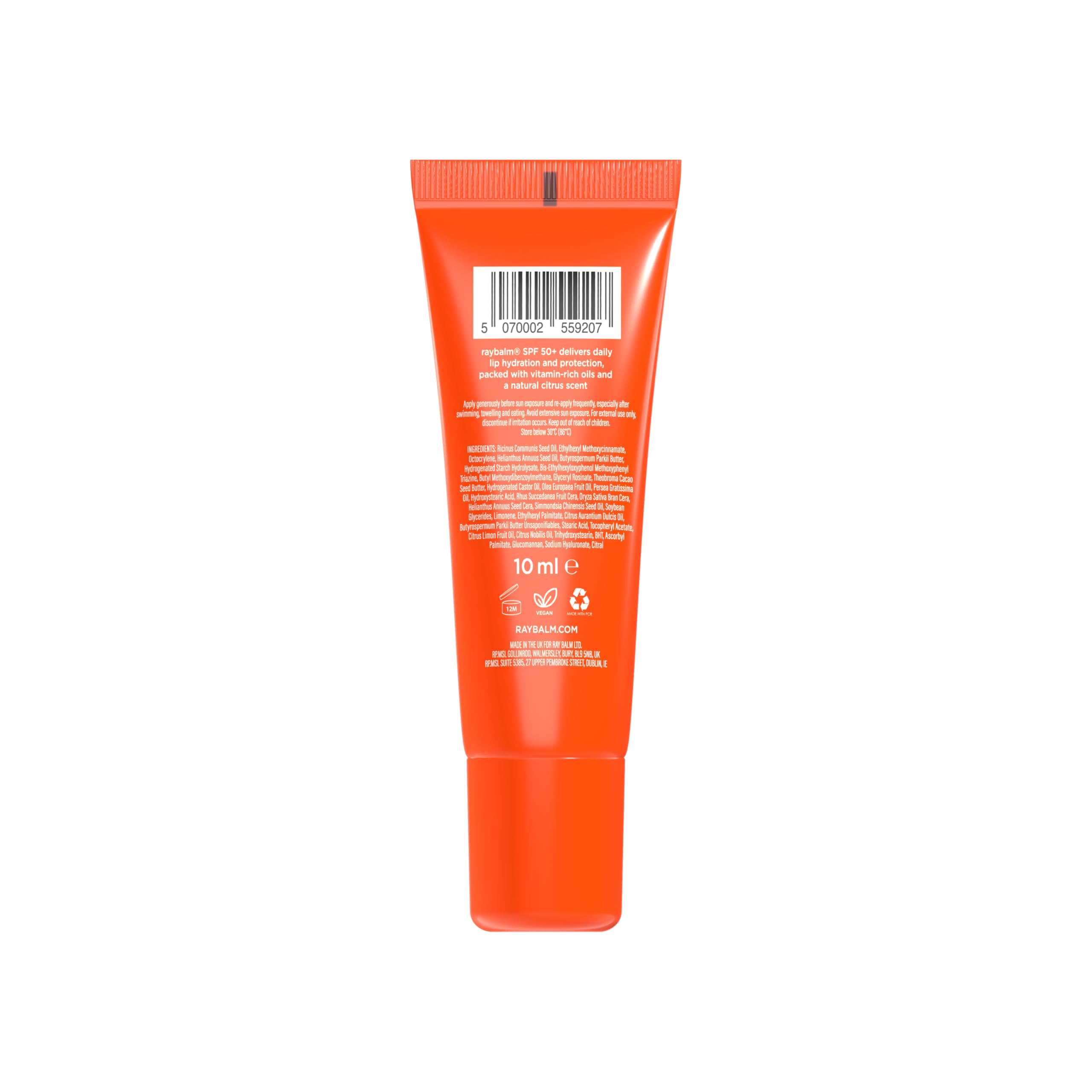 RAYBALM SPF 50 Clear Lip Balm, 10 ml (Pack of 1) - Image 2