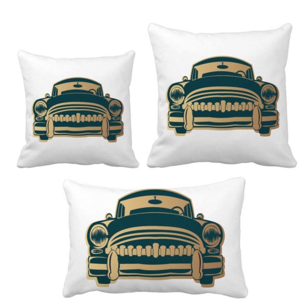 Housses de coussin voitures vertes DIYthinker pour canapé salon