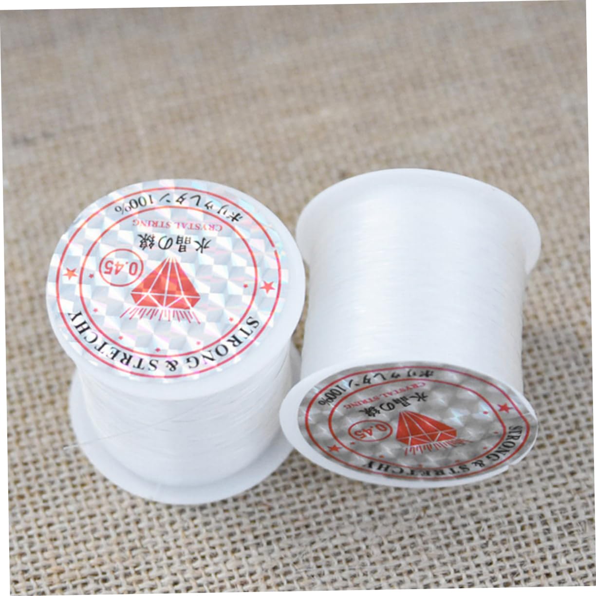 Abaodam Fil de Cristal pour Perles Cordon de Cristal pour Enfilage de Perles Création de Bijoux