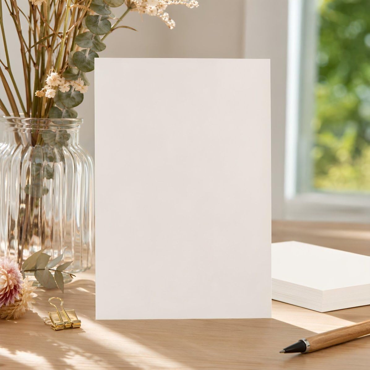 Elfenbeinfarbenes Kartonpapier Schweres Papier A4 100 Stück