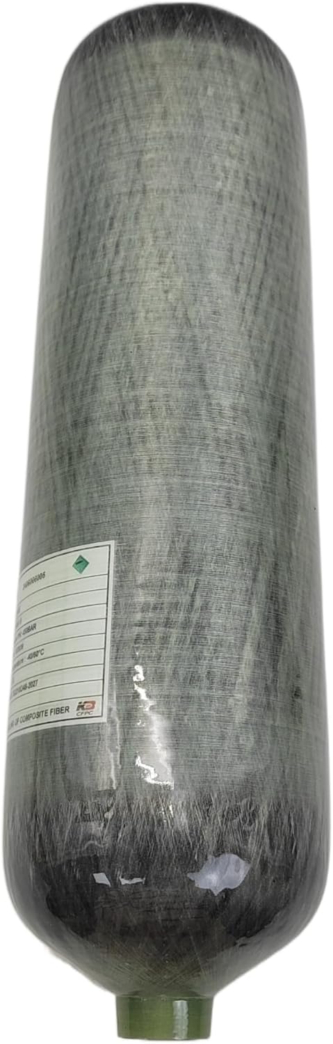 GREOENEL Amor 4.7L 4500Psi Pcp Air Tank, High Pressure Composite Cylinder, Carbon Fiber Air Tank 286Cu in 6800CC, Pcp Air Tank for Pcp Air Rifle Fire-Fighting Snorkeling Water Sports