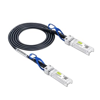 كابل 10Gtek 25G SFP+ DAC - كابل Twinax نحاسي سلبي مباشر من 25GBASE-CR SFP28 إلى SFP28 لأجهزة Cisco SFP-H25GB-CU1M وUbiquiti UC-DAC-SFP28 وSupermicro والمزيد، بطول 1 متر و3.3 قدم