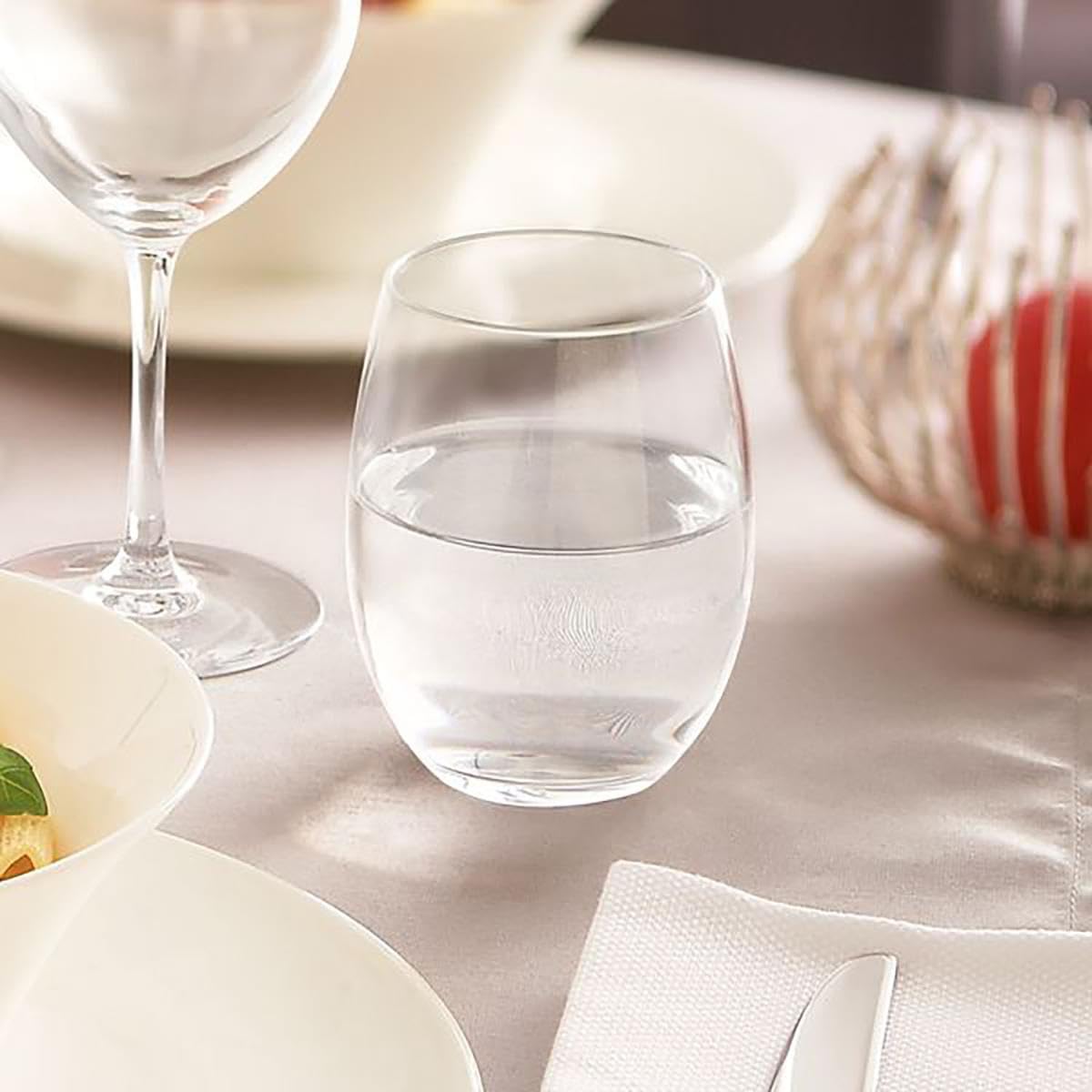 Arcoroc Vina, set di 6 bicchieri in vetro, 36 cl, resistenti, adatti per lavastoviglie e microonde, impilabili, trasparenti