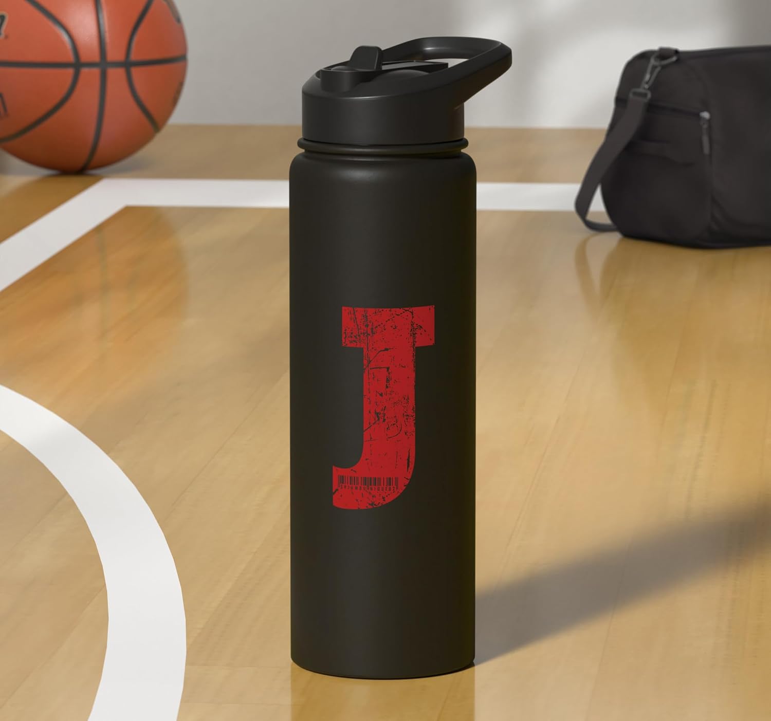 Monogram J Gift Stainless Steel Insulated Water Bottle