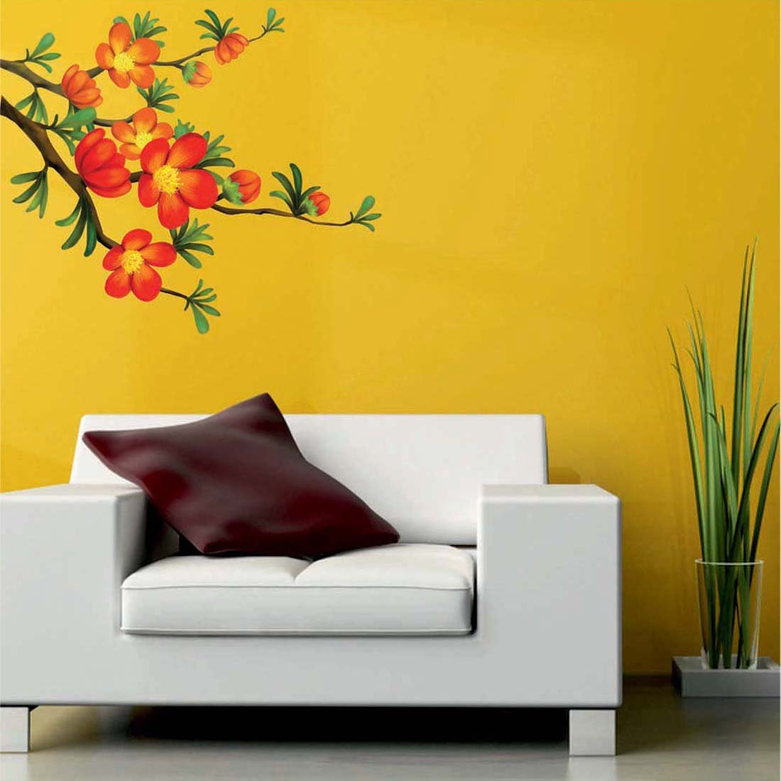 Artway India Vinyl Flowers Fridge Wall Sticker, 60 x 60 x 1 cm, Multicolour, Botanical (B07RFDGZC9) Amazon Price History, Amazon Price Tracker